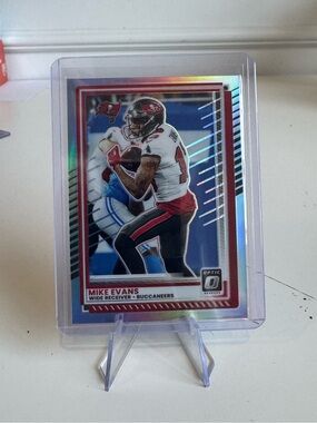 2025 Mike Evans Panini Donruss Optic Silver Prizm Card. #tampabaybuccaneers